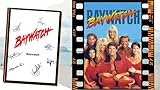 A4 Poster und A4 gedruckte Autogramm-Seite signiert von: David Hasselhoff, Pamela Anderson, Jeremy Jackson, Alexandra Paul, Nicole Eggert, David Charvet, Yasmine Bleeth