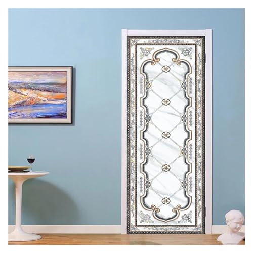 Sticker de porte pour masquer les imperfections du salon 77x200 - 5