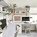 Kaboon 60x24 inches Tabletop, Solid One-Piece Desktop for Sit Stand Desk, Double Desks, L Desk DIY,Wood Countertop Home or Commercial Use,1 inch Thick, White Rock, 23.62