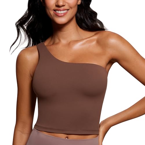 Image of CRZ YOGA Butterluxe One Strap Crop Tank Tops
