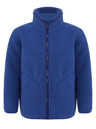 YiZYiF Kids Girls Boys Casual Sports Warm Fleece Jacket Stand Collar Long Sleeve Zip Up Sweatshirt with Pockets