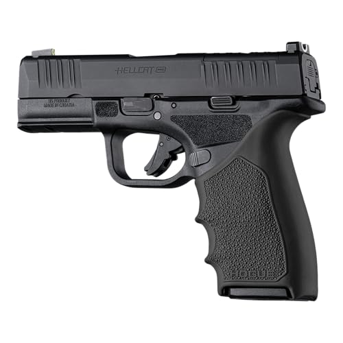 Hogue HandAll Beavertail Rubber Grip Sleeve for Springfield Armory Hellcat Pro, Black - 18320