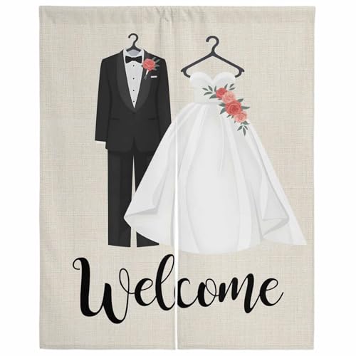 のれん 目隠し 遮光 暖簾 間仕切り 芸術 結婚式 ドレス ウェディングドレス 歓迎 厚手 防寒 防音 断熱 ロング 半間のれん リビング 和風 カーテン プライバシー保護 玄関 キッチ リビング 飲食店 出入り口 室内インテリア 温泉 施設向け バスルー