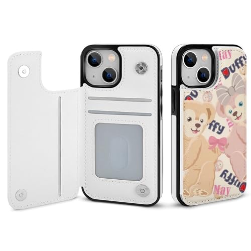 携帯電話アクセサリ スマホケース ダッフィー 手帳型」の人気