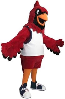 Cardinal Bird Mascot Cosume Adult Size for Men & Women with Built-in Fan Inside the Head