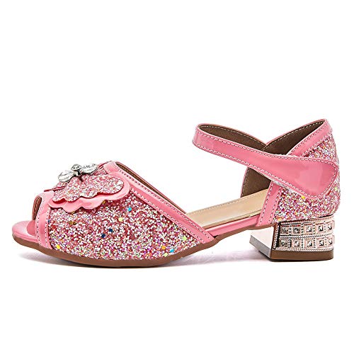 SWDZM Girl's Princess Cosplay Performance Shoes Sequins Wedding Party Dress Shoes Model-KM235-LZ2