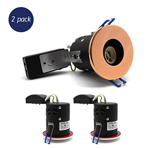 Sanlumia - 10 focos LED empotrables para techo (casquillo GU10, rosca y bloqueo, IP20)