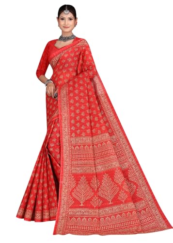 Image of Karishma Pure Cotton Mulmul (stiff) Saree With Simple Design.