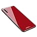 Designed for Samsung Note 10 Plus Cases with Tempered Glass Quality Back+TPU Frame Hybrid Shell,Slim Covers,Anti-Drop, Red