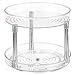 mDesign 2-Tier Lazy Susan Turntable for Kitchen Cabinets, Shelf, Table, Countertop - 9