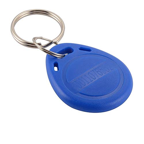 LEXI 100pcs 125KHz Proximity ID Card RFID Keyfobs Token Tag for Door Entry Access Control System TK4100/EM4100 ABS Key fob Cards for Security Lock Wholesale(100 Blue ID)