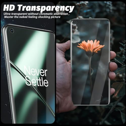 Image of Uyiton 2 Pack Curved Screen Protector for OnePlus 10 Pro (6.7-inch) | HD Clear Flexible Screen Guard Film | Bubble-Free Easy Installation | Scratch Resistant | 3 Months Warranty