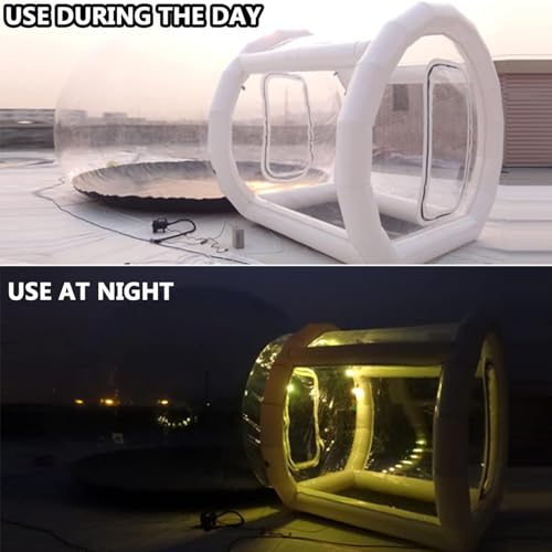 XZLZMYP Outdoor Opblaasbaar Transparant Bubble House Waterdicht Transparant Camping Vrije Tijd Hotel Bed En Breakfast Tent Bubble House Geschikt Voor Binnen En Buiten - Afbeelding 6