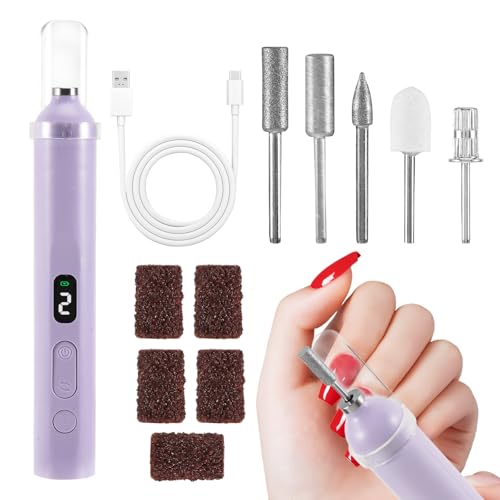 tlidfgeo 2 in 1 Electric Nail File, 3 Speeds Nail Grinder for Thick Toenails, Toenail Grinder, Nails Grinder Human Toes for Various Nails and Shapes