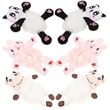 FOMIYES 6 piezas Scrunchies Elásticos de Felpa con Diseño de Animales Adorables Suaves y Resistentes para Niñas y Mujeres Accesorios de Cabello para Cabello y Grueso Decoración y Cómoda