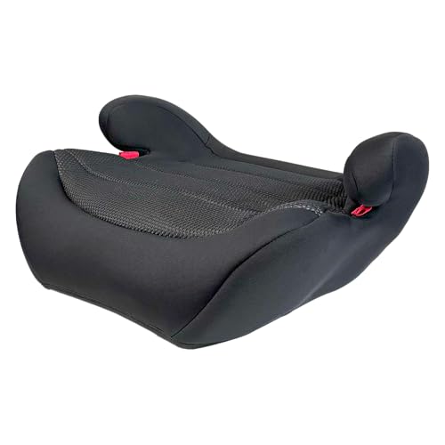 Cozy N Safe Tambu Group 3 (22-36kg, 6-12 Years Old) Memory Foam, Lightweight Compact, Backless Booster Car Seat (Midnight Black)