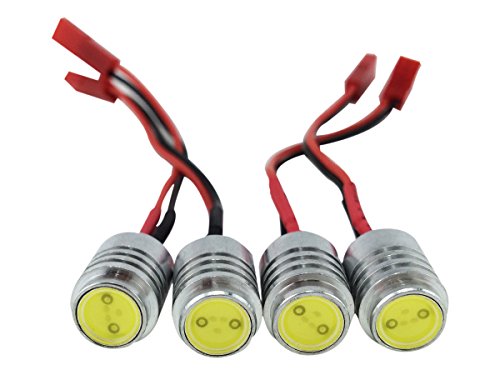 UsmileÂ® RC Night Flying 12V 1.5W Super Bright LED Head Lights Illuminator for Mini Quadcopter Multirotor QAV250 ZMR250 FPV Quadcopter(4pcs)