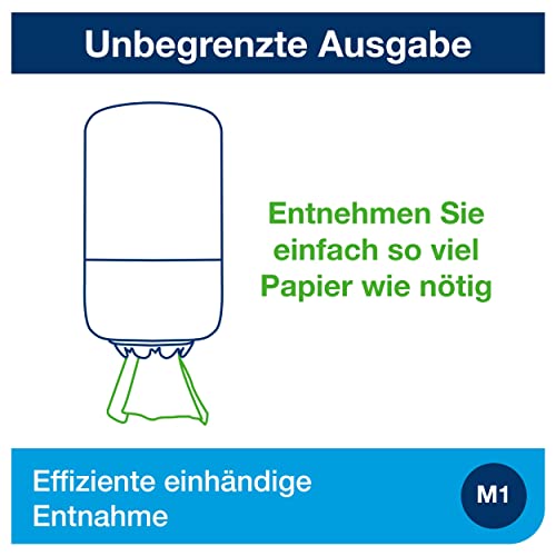 Tork Mini Centrefeed Papierhandtücher Starter Pack - 958000 - M1 + Nachfüllpapier (120 Meter), Groß