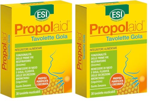 ESI, Propolaid Caramelle per la Gola con Propolis, Liquirizia ed
