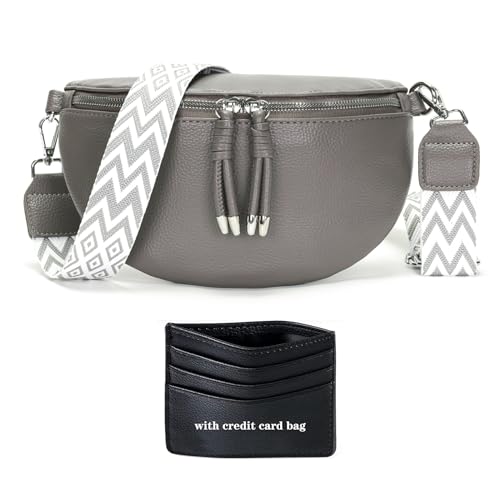 YISUOHOOM Bauchtasche Damen Umhängetasche klein Crossbody Bag Veganes...