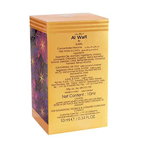 Ajmal Al-Wafi Attar | Spicy & Floral Fragrance | Unisex Non-Alcoholic | Long Lasting Attar Men & Women - 10 ML - Image 7