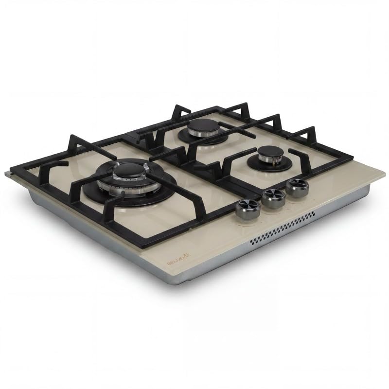 BELDEKO Plaque Gaz 3 Feux 6200W Beige - Marque Française