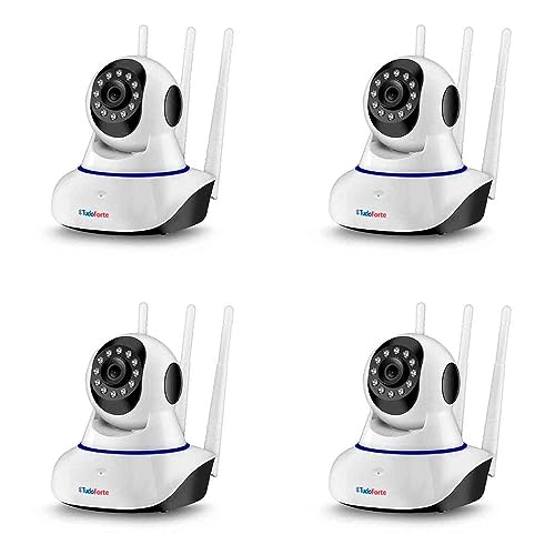 Kit 4 Câmeras de Segurança Ip Sem Fio Wifi Hd 720p Robo Wireless