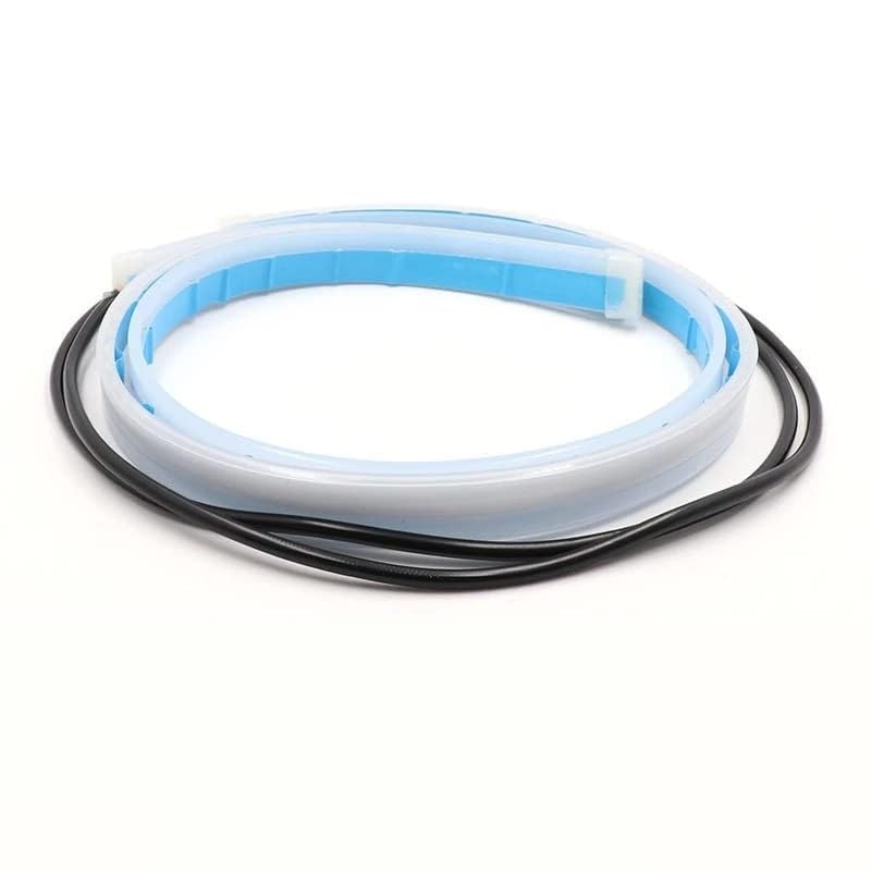 Auto Snap Car Led Strip for Headlight White Daytime Running Light, Turn Signal Yellow/Amber Indicator Light Lamp Matrix DRL 12v (Left&Right), 24 Inches Dual Tape Compatible With Hyundai Venue