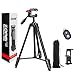 ZOMEI Phone and Ipad Tripod, Video Tripod for Cellphone,Travel Selfie Tripod for Samsung, Huawei,iPhone,Camera and Gopro with Bluetooth Remote Control Universal Smartphone iPad Stand
