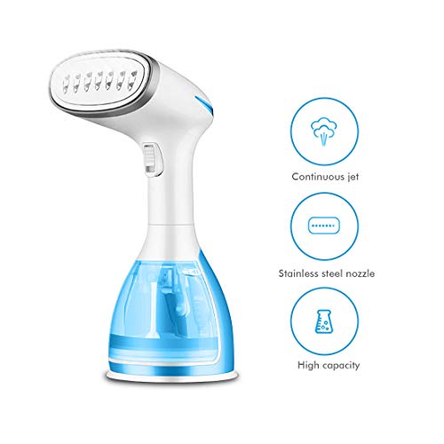 YOMYM - Plancha de vapor portátil de 1500 W y 280 ml, para viajes a vapor o para la vida cotidiana y el viaje, plancha portátil de tela y tela