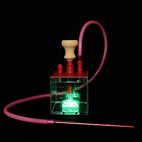 YONGCHY New Acryl Shisha Rohr Set Shisha Mit LED-Licht Shisha Silikon Bowl Hose Frühling Charcoal Tongs Chicha Narguile… – Bild 5