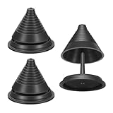 QUARKZMAN 3 Stück Rasenmähermesser-Auswuchtgerät, Kunststoff Universal Rasenmähermesser-Schärfauswuchtgerät nach dem Schärfen für Akkuschrauber Handbohrmaschine Rasenmähermesser, Schwarz