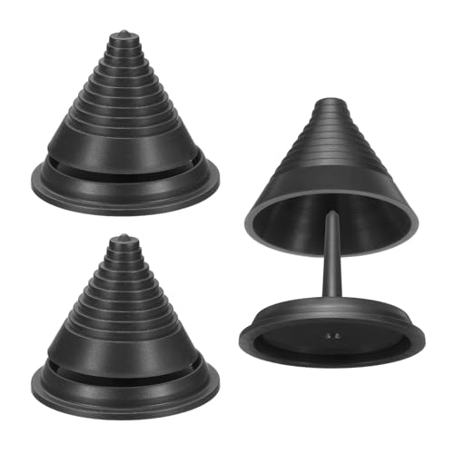 QUARKZMAN 3 Stück Rasenmähermesser-Auswuchtgerät, Kunststoff Universal Rasenmähermesser-Schärfauswuchtgerät nach dem Schärfen für Akkuschrauber Handbohrmaschine Rasenmähermesser, Schwarz