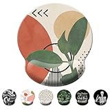 Mouse Pad Wrist Support,Ergonomic Mouse Pad with Wrist Rest,Comfortable Mousepad with Smooth Wrist Rest,Pain Relief Mouse Pads for Non-Slip Base,Computer,Laptop,Office & Home (Modern Abstract)