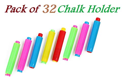 Image of Eduway Multicolor Chalk Holder For Teacher | Kids | Adults & Office Use(Pack of 32)(Multicolor)