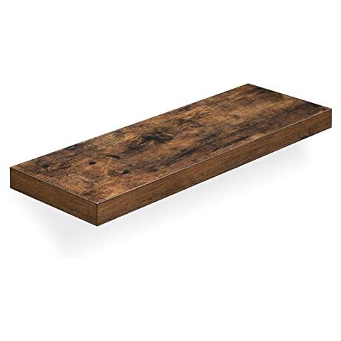 VASAGLE Rustic Brown Floating Wall Shelf Cover