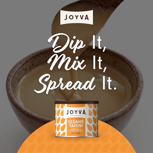 Image of Joyva Tahini Paste | Roasted Sesame Seed Puree | Pack of 2, 15 oz