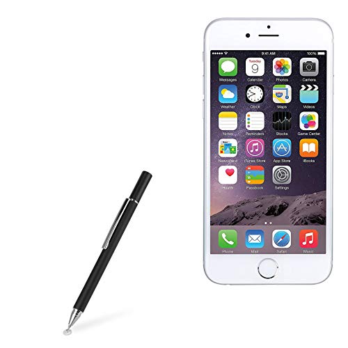 Stylus Pen for iPhone 6 Plus (Stylus Pen by BoxWave) - FineTouch Capacitive Stylus, Super Precise Stylus Pen for iPhone 6 Plus, Apple iPhone 6 Plus - Jet Black