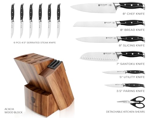 Brodark Kitchen Knife Set With Block thumb #5