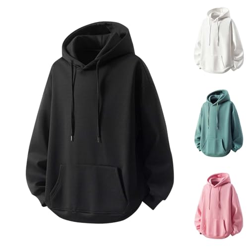 Cambkatl Men's Oversized Hoodies Long Sleeve Basic Solid Sweatshirt 2025 Fall Casual Pullover Loose T-Shirts with Pocket2