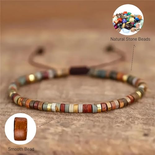 Beaded Healing Bracelets for Women and Men,Inspirational Natural Stone Bracelet - Thinking of You, Get Well Positive Energy Gifts for Mom,Father,Sister,Wife,Husband 6