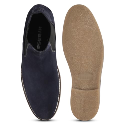 Image of Kraasa Men's Chelsea Boots for Men, Premium Vegan Leather, Fashion Ankle, Modern Casual, Smart Casual & Formal Footwear