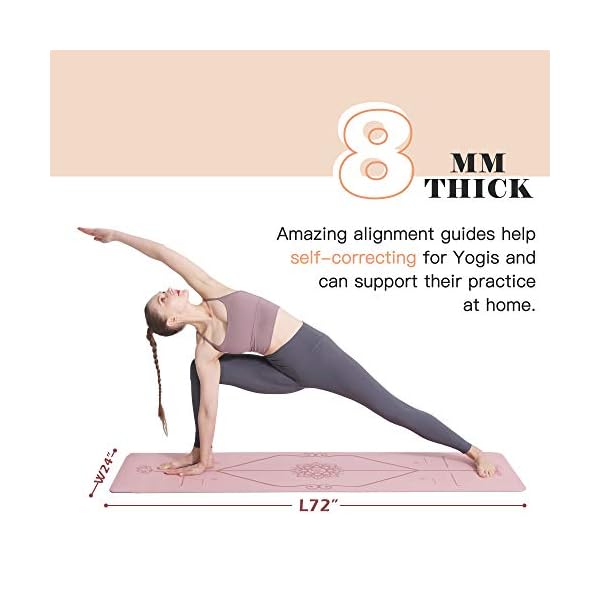 UMINEUX-Yoga-Mat-Extra-Thick-13-Non-Slip-Yoga-Mats-for-Women-with-Alignment-Marks-Eco-Friendly-TPE-Fitness-Exercise-Mat-with-Carrying-Strap-Storage-Bag UMINEUX Yoga Mat Extra Thick 1/3'' Non Slip for Women, Eco Friendly TPE Fitness Exercise Mat with Carrying Sling & Storage Bag