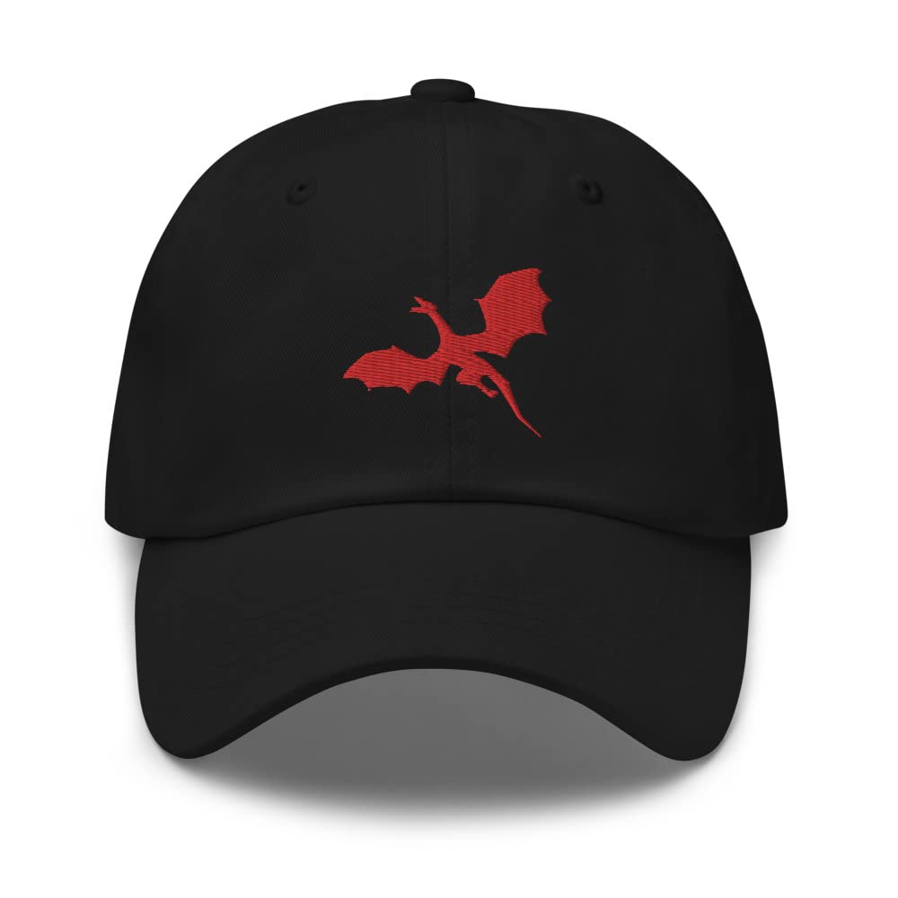 Red Dragon Hat, Embroidered Baseball Hat, Dragon Hat, DND Hat, RPG Game Hat
