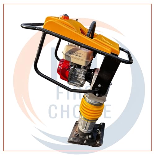 Image of IND Tamping Rammer - 4.8HP Petrol Engine, 300x280mm Plate, Heavy-Duty Soil Compactor for Construction & Road Work