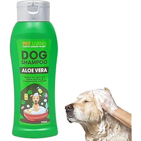Pet Dog Shampoo Aloe Vera & Tea Tree Shampoo 350ML Suitable for all Dogs Shampoo (Aloe Vera) Cover