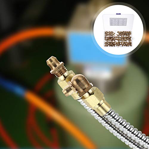 VILLCASE 106Pcs Kit de Graxeiras Kit Graxeiras Graxeiras Zerks Bicos Em Ângulo Reto Zerk Acessórios