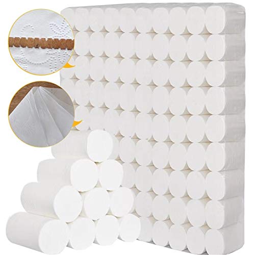 Preisvergleich Produktbild Standard-Toilettenpapierrollen, 4-lagig, weiß, 50 Packungen