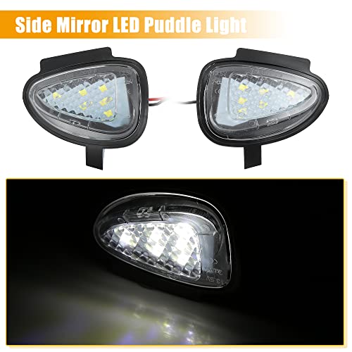 1 Par Lámparas LED Luz Blanca Espejo Retrovisor miniatura 3