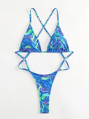 WDIRARA Women's Cut Out Triange Criss Cross Backless Thong Sexy One Piece Bathing Suit2